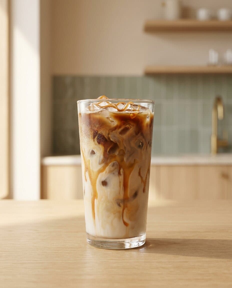 Iced Coffee mit Espresso auf Eis in Caramel bei Vita & Soul Bodensee-Center